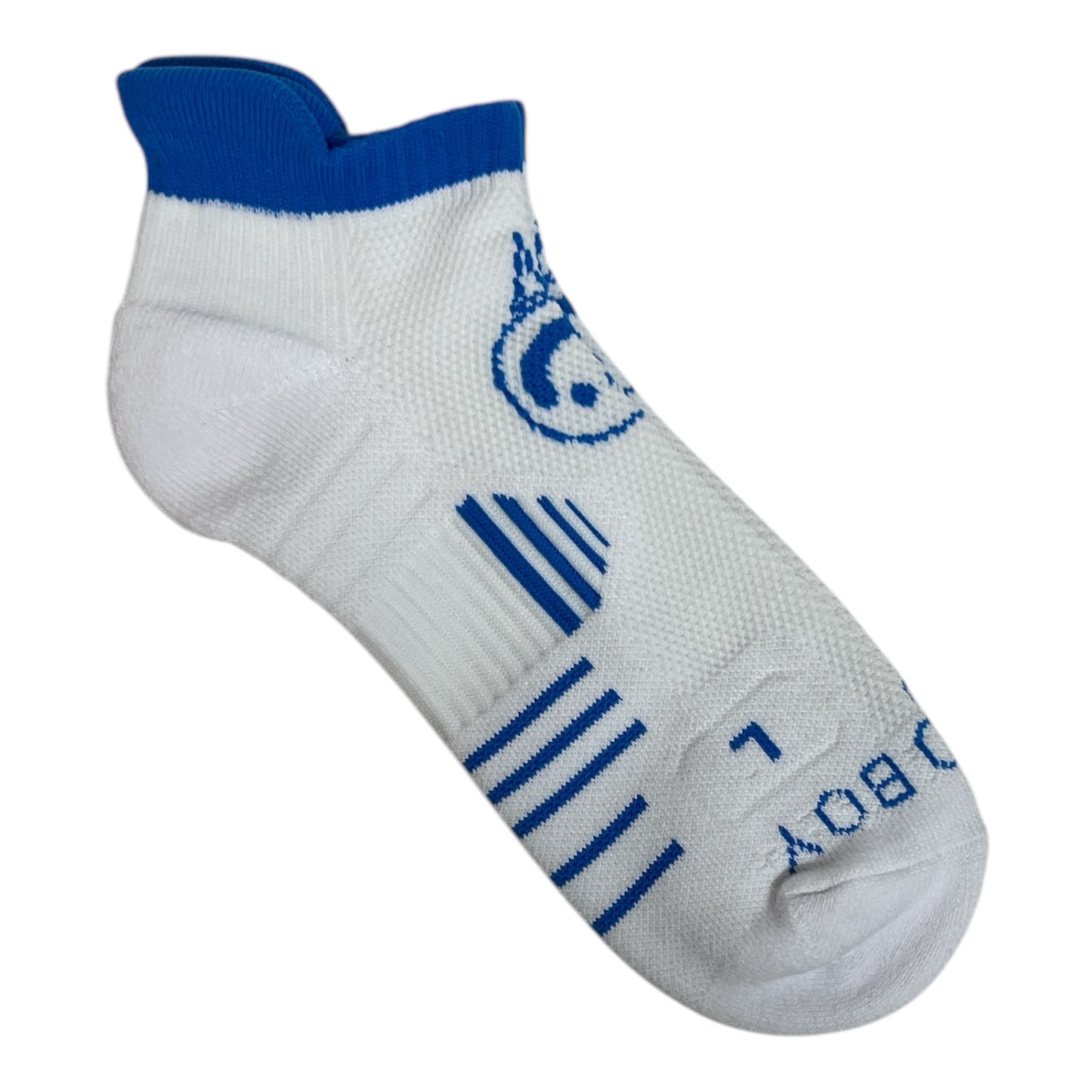 Youth White & Blue Socks