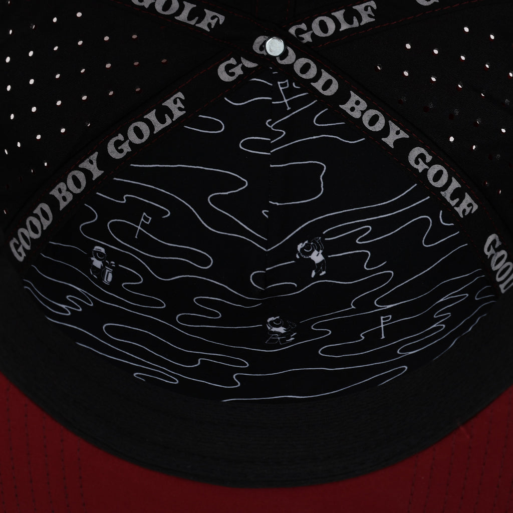 The Burgundy Flat Bill Freshie