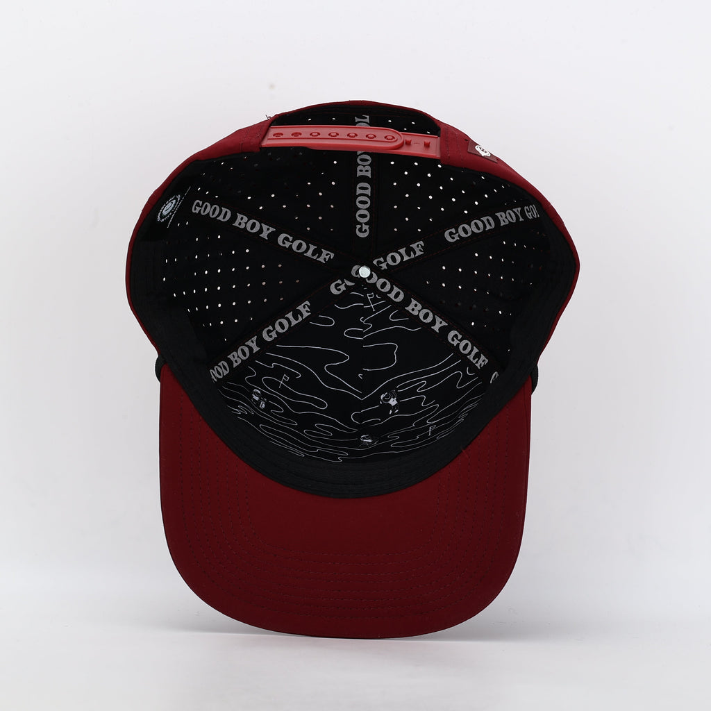 The Burgundy Flat Bill Freshie