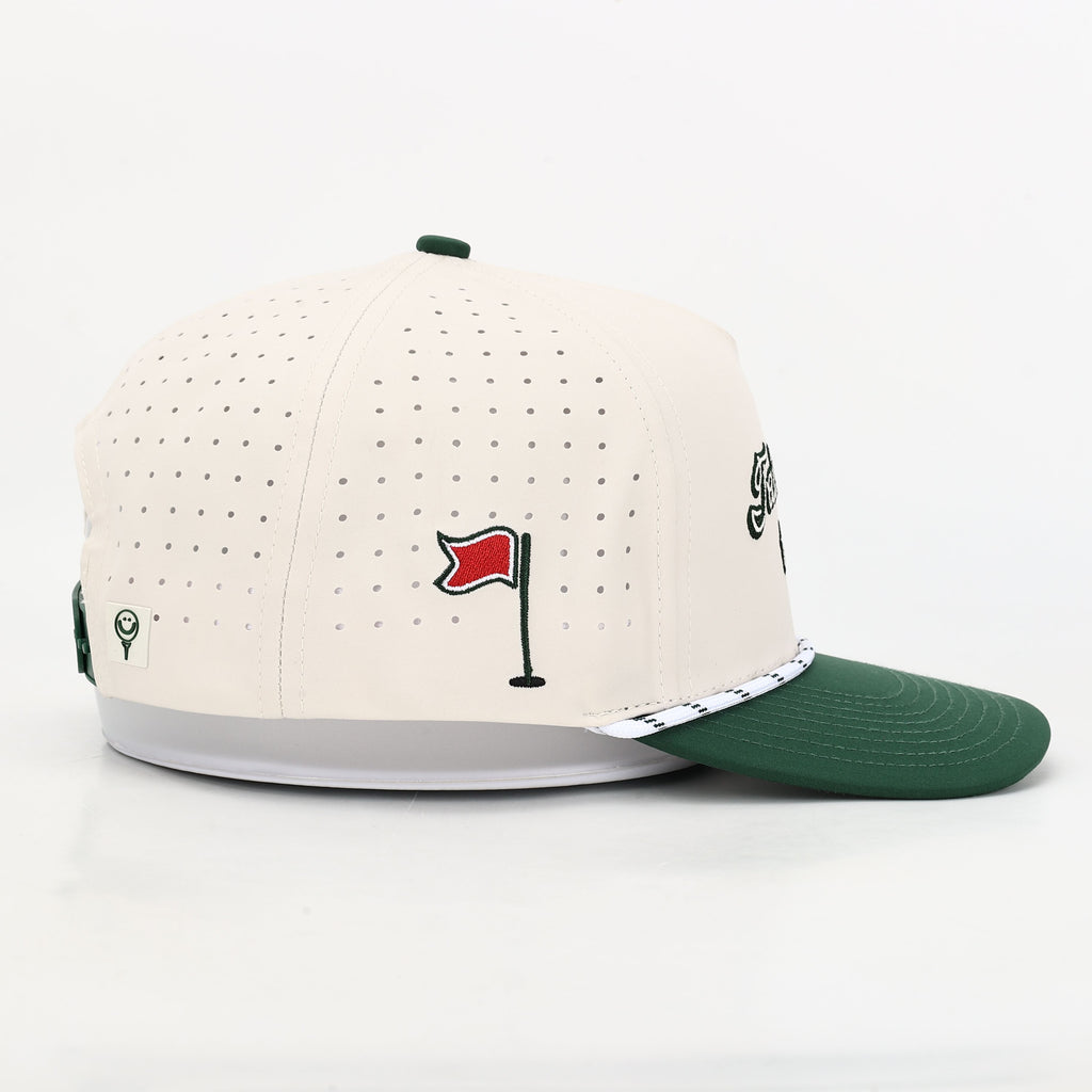 Talk Birdie to Me Cream & Green Hat