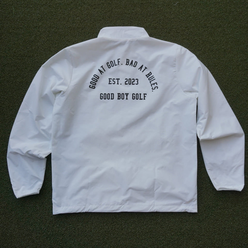 BadGoodBoy White All Weather Q-Zip