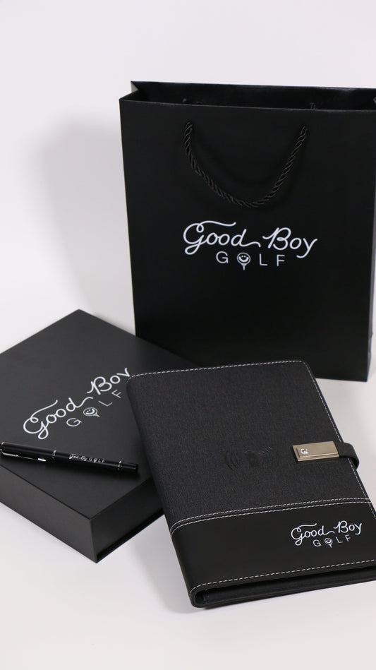 Battery Bank Notebook with Good Boy Logo