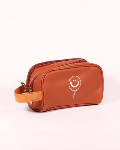 Travel Leather Bathroom Bag