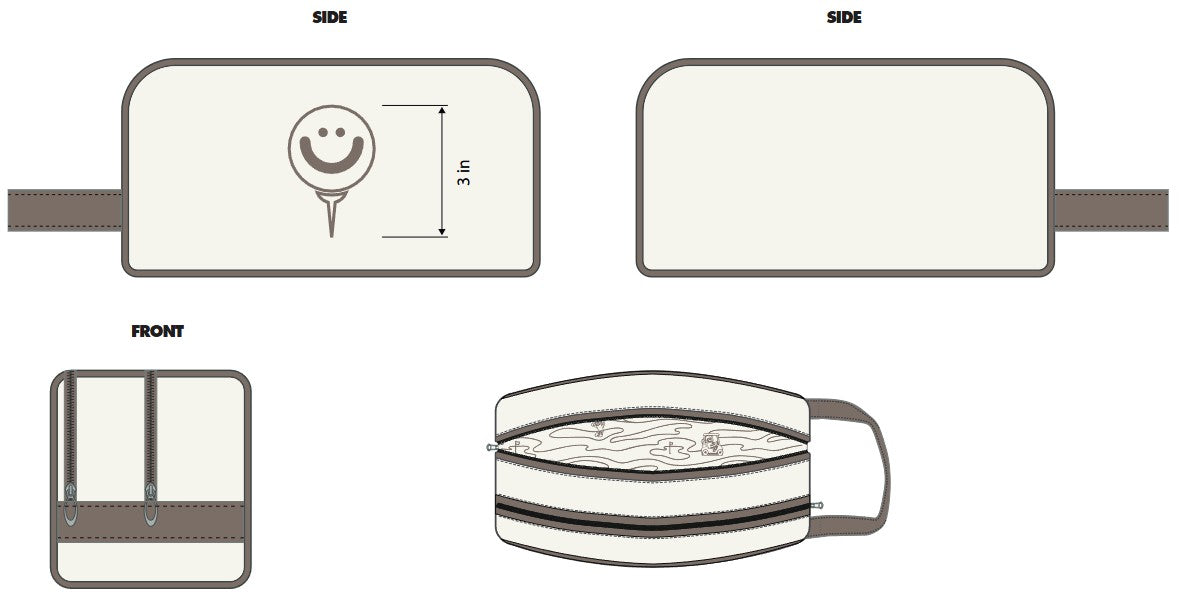 Travel Leather Bathroom Bag