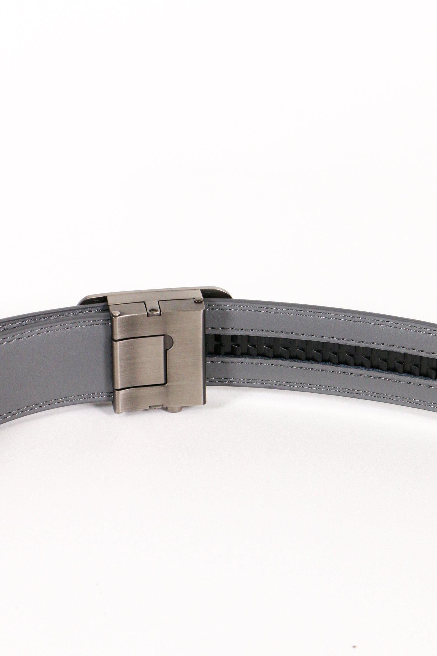 Ratchet Leather Belt with Good Boy Ball Mark & EXTRA Carbon Fiber Buckle