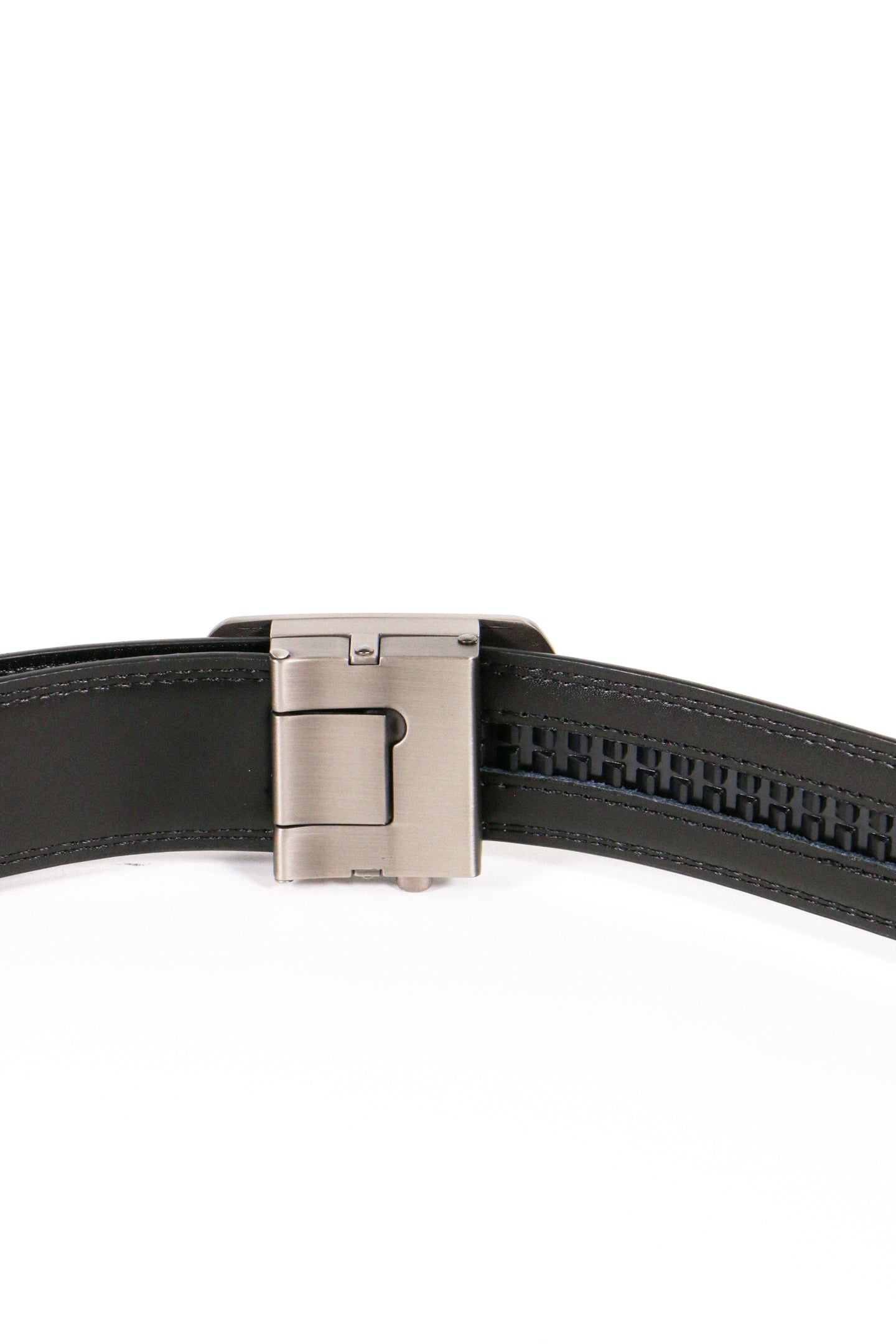 Ratchet Leather Belt with Good Boy Ball Mark & EXTRA Carbon Fiber Buckle