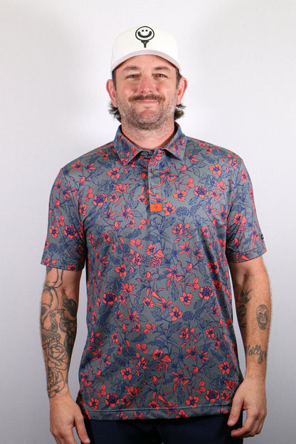 Perform-ACE Funky Floral Polo