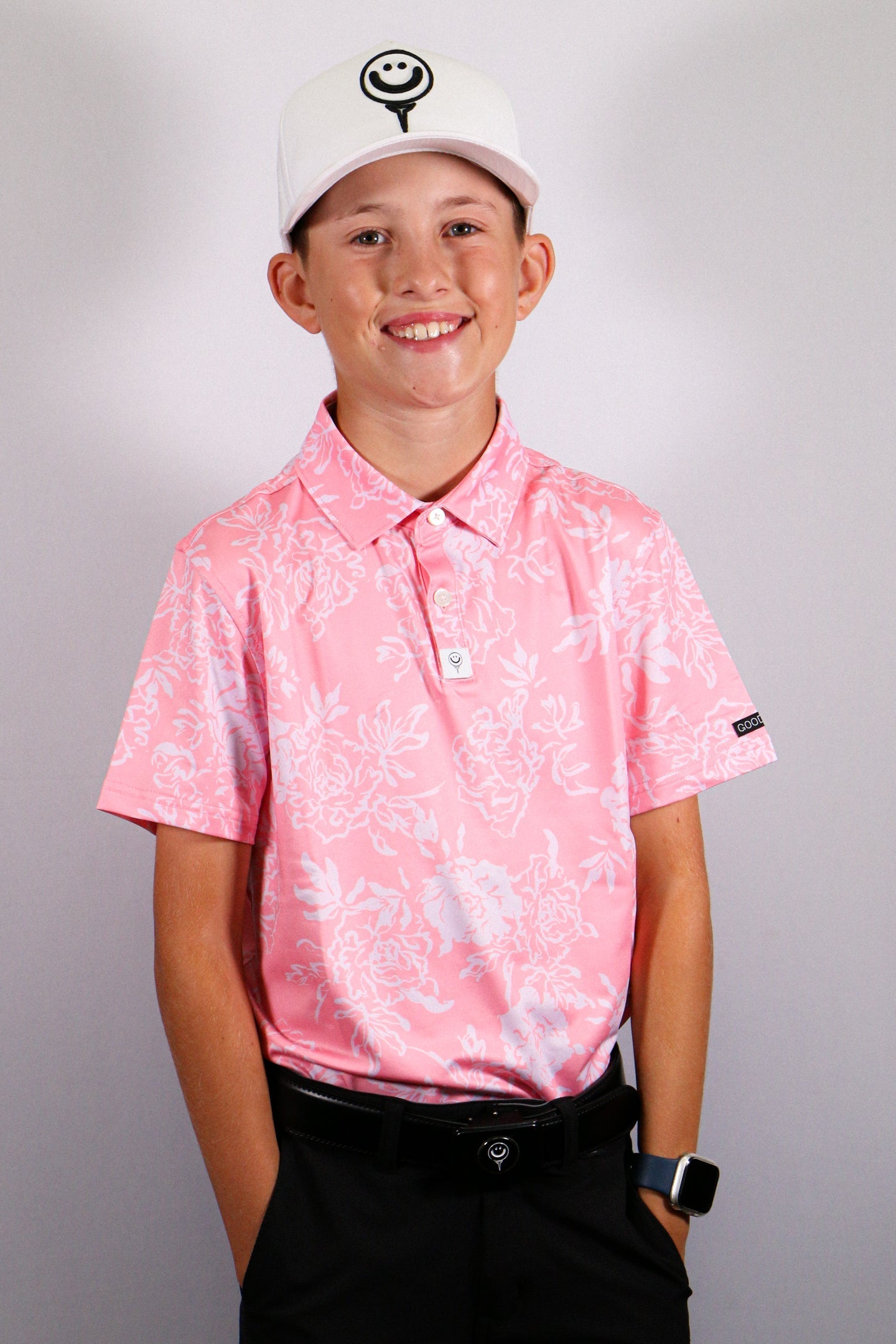 Junior Boys - Flamingo Pink Polo