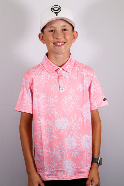 Junior Boys - Flamingo Pink Polo