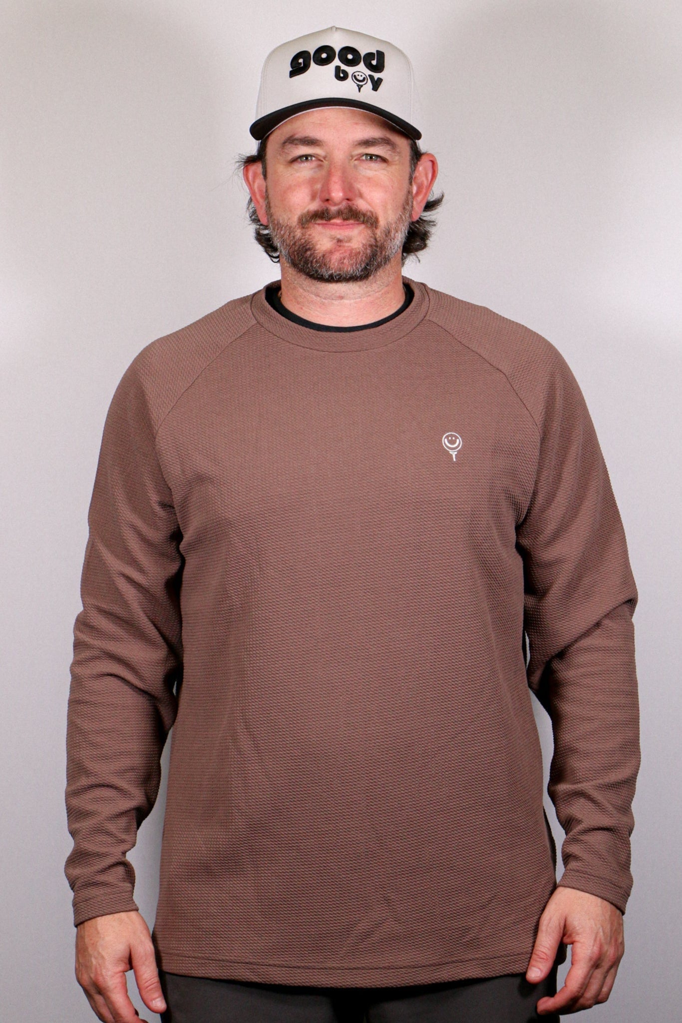 Waffle Crewneck Pullover