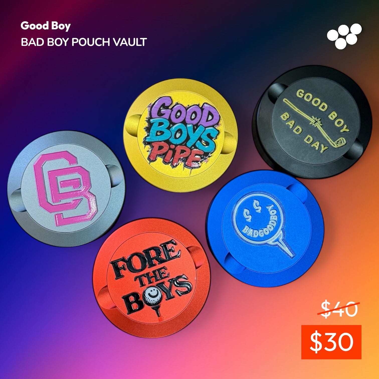 Bad Boy Pouch Vault - W/ Custom Name!
