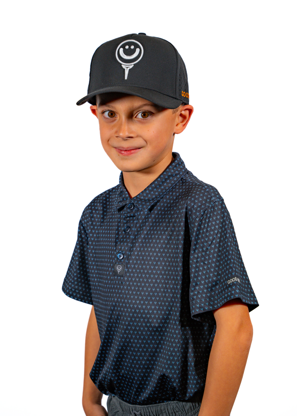 Junior Boys - Black Smiley Polo