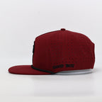 The Burgundy Flat Bill Freshie