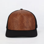 Leather Cross Stitch Hat