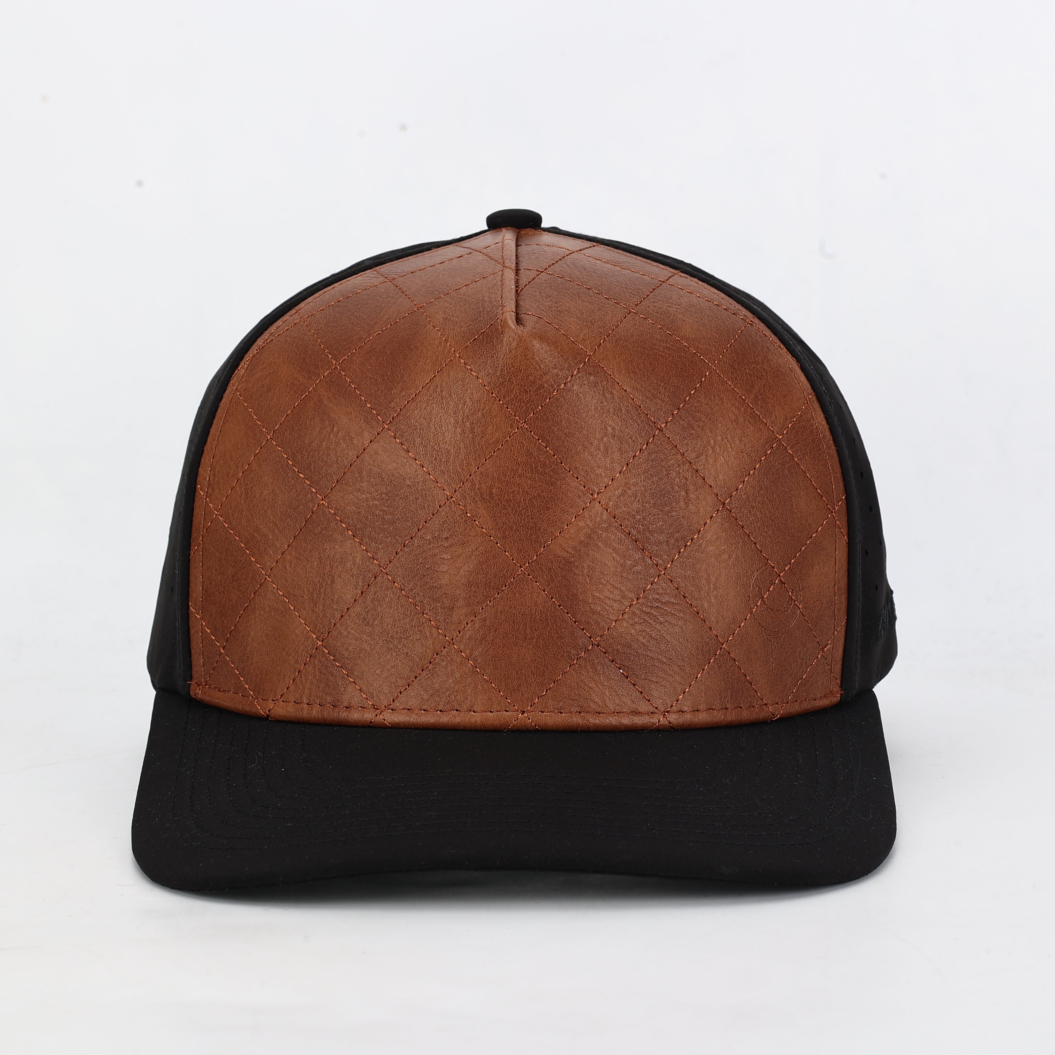Leather Cross Stitch Hat