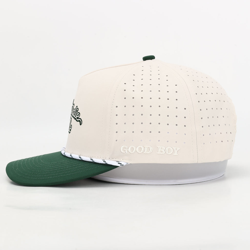 Talk Birdie to Me Cream & Green Hat